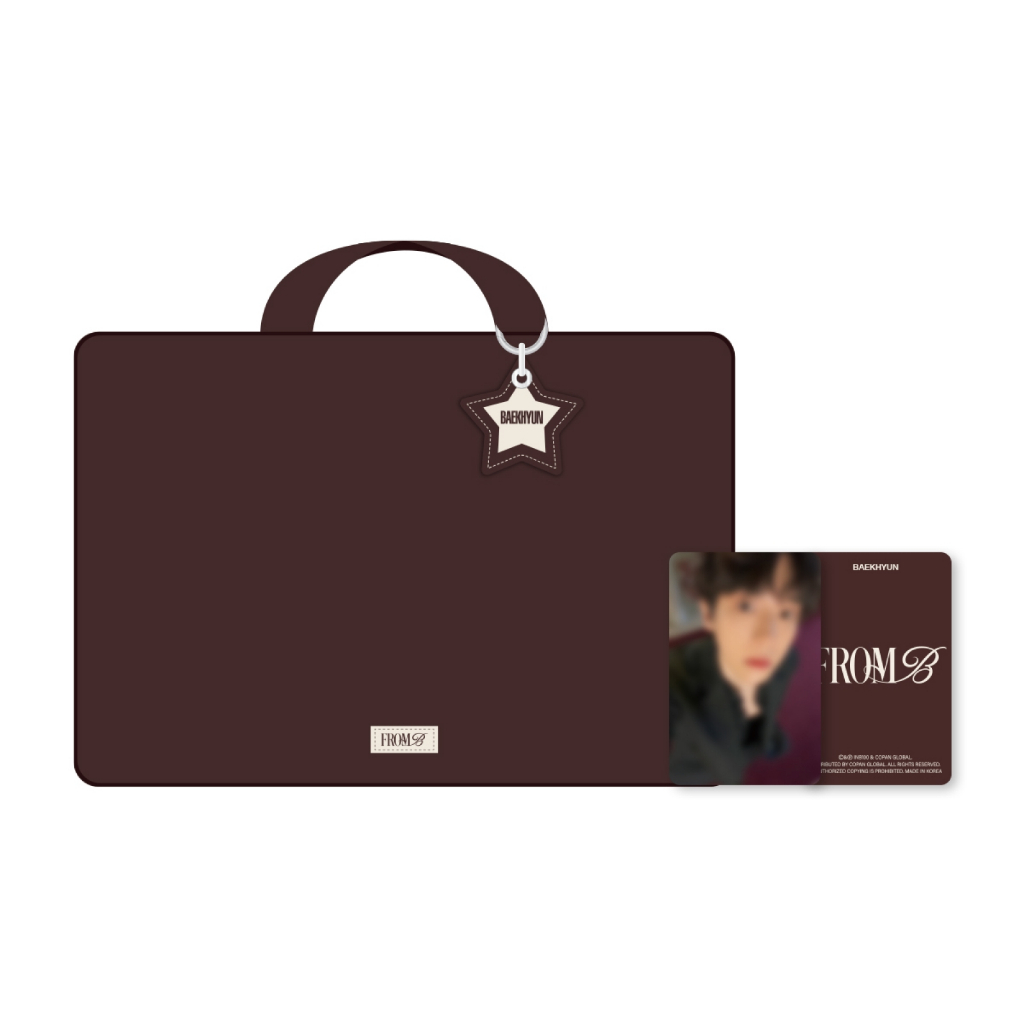 [PRE-ORDER] BAEKHYUN - 01 TRAVEL POUCH + KEYRING / PHOTOBOOK WITH BAEKHYUN [FROM B] PHOTOBOOK MD
