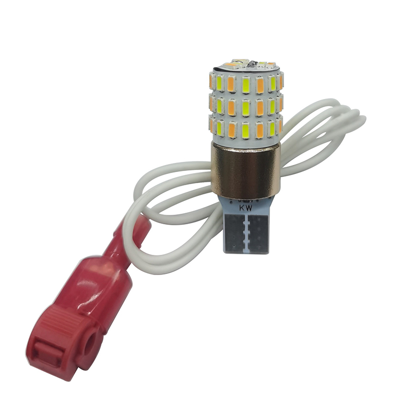 T15 การปรับเปลี่ยนรถจักรยานยนต์ Universal Dual สีไฟเลี้ยวหลอดไฟความสว่างสูง 2 ชิ้น/1 ชิ้น - รูปที่ 3