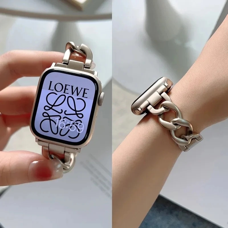 สายนาฬิกาข้อมือสเตนเลส สําหรับ Apple Watch9 6 8 SE 7 Band 45 มม. 38 41 มม. Apple Watch Series3 4 5 40 มม. 49 มม.