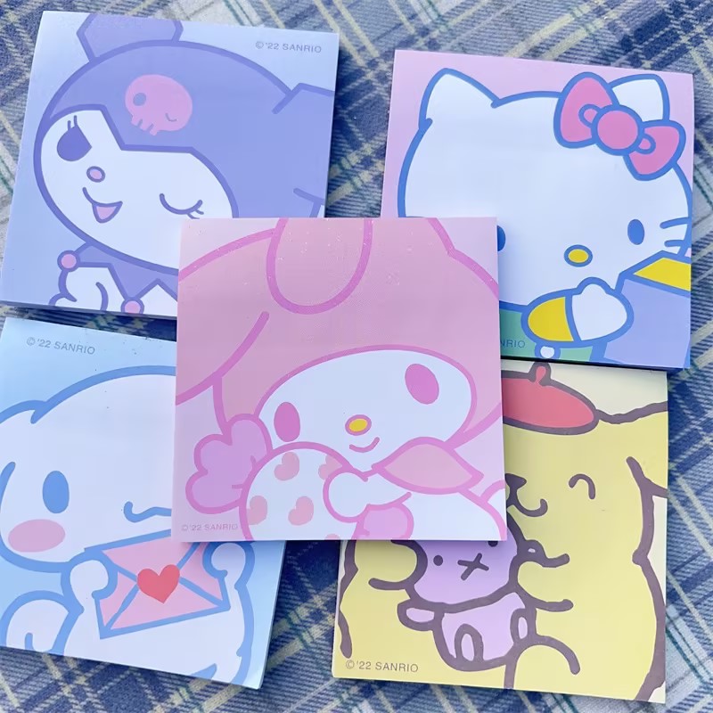 สติกเกอร์กระดาษโน๊ต ลายการ์ตูน Hug Sanrio น่ารัก แบบหนา สําหรับติดตกแต่ง