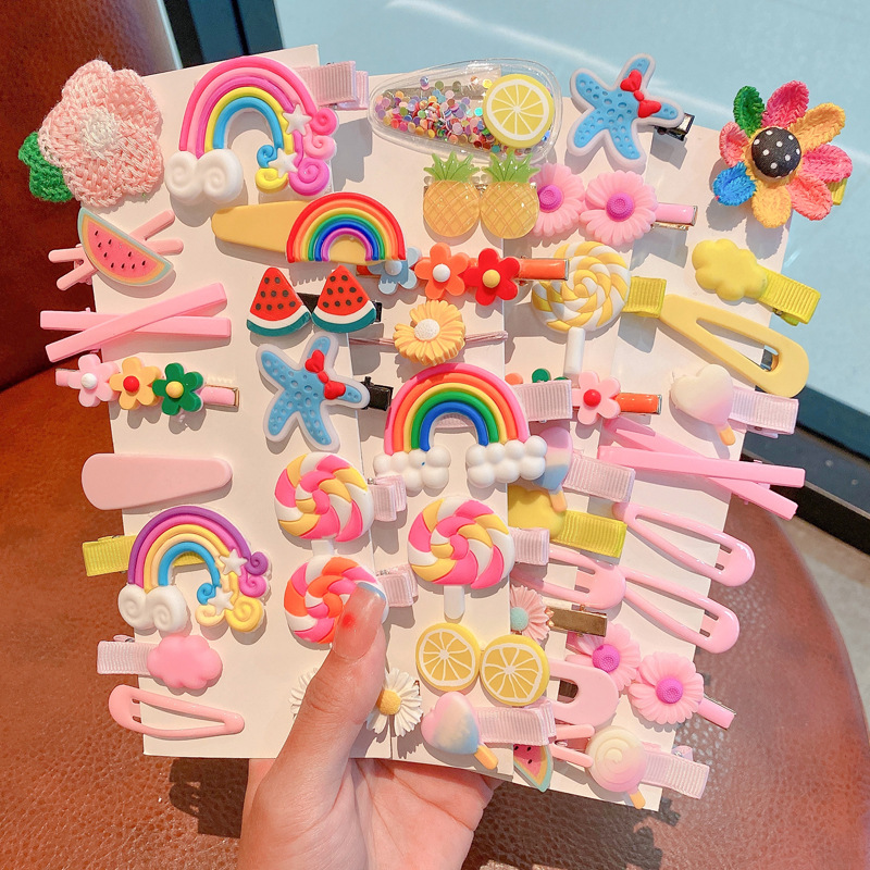 กิ๊บติดผม กิ๊บติดผม น่ารัก ฤดูร้อน สําหรับเด็กผู้หญิง 14 ชิ้น
