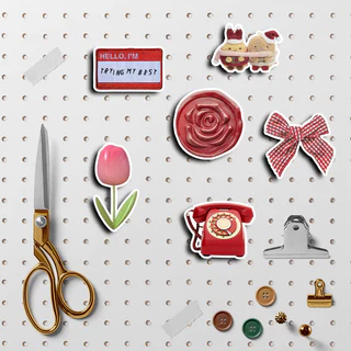 Retro สีแดง Washi สติกเกอร์แล็ปท็อป 60 ชิ้นสติกเกอร์น่ารักสติกเกอร์ความงามกันน้ําโทรศัพท์สําหรับโรงเรียนส่วนบุคคล