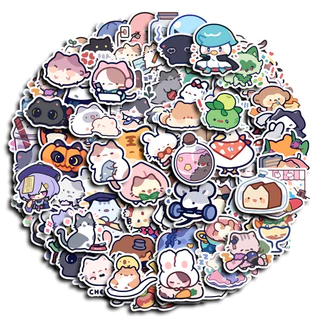 สติกเกอร์ ลายการ์ตูนน่ารัก สําหรับตกแต่งสมุดภาพ คอมพิวเตอร์ แล็ปท็อป Diy จํานวน 100 ชิ้น