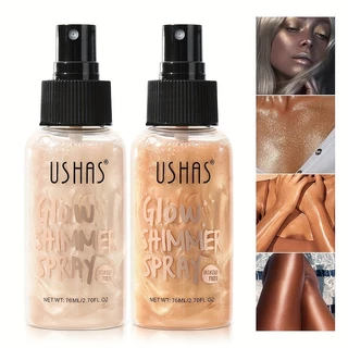 USHAS Highlighter Palette – Shimmer & Glow Face Contour, Buildable Pearl Shimmer, Youthful Radiance, ครีมบํารุงผิวหน้า