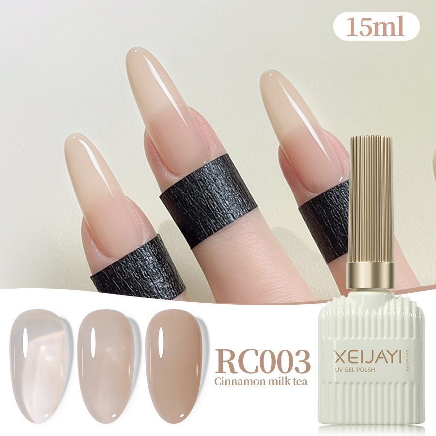 Xeijayi ยาทาเล็บเจล เจลลี่ เจลลี่ เจลลี่ใส ยูวี Led 15 มล. สําหรับผู้หญิง 1 ชิ้น
