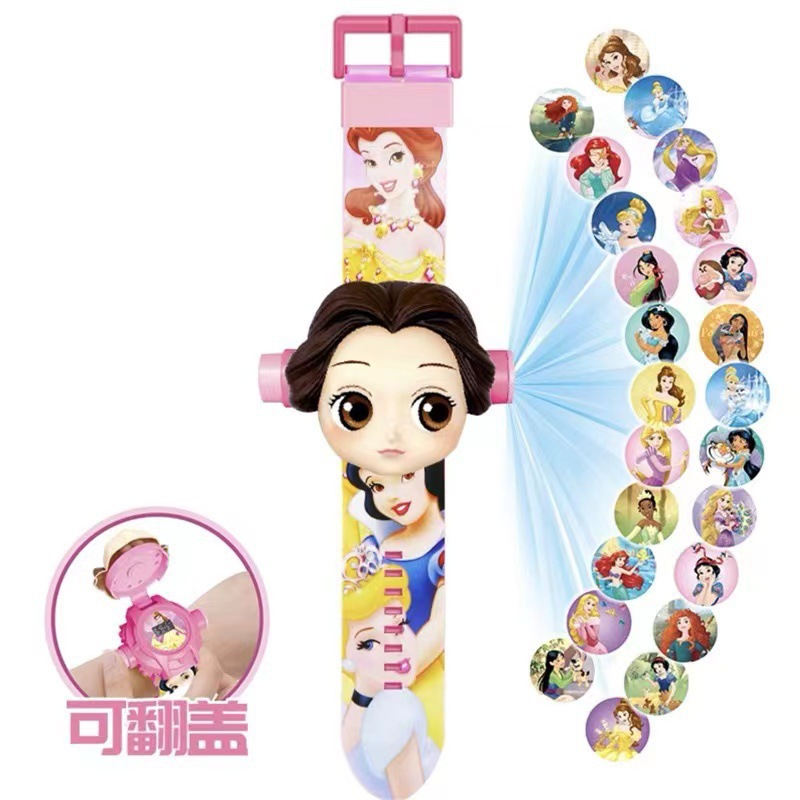 นาฬิกาโปรเจคเตอร ์ สําหรับเด ็ ก Serogede นาฬิกาอิเล ็ กทรอนิกส ์ การ ์ ตูน Barking Team Iron Man Boys Girls Toy Watch