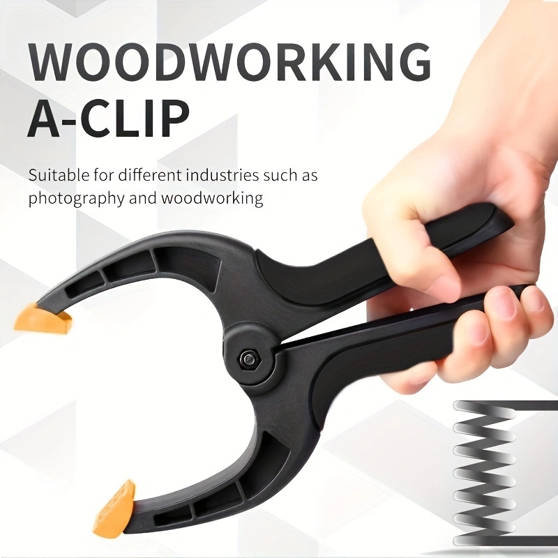 ยอดนิยมสีดํา 3/4/ 6/9 นิ้วไม้ทํางานคลิปพลาสติก DIY Clamp