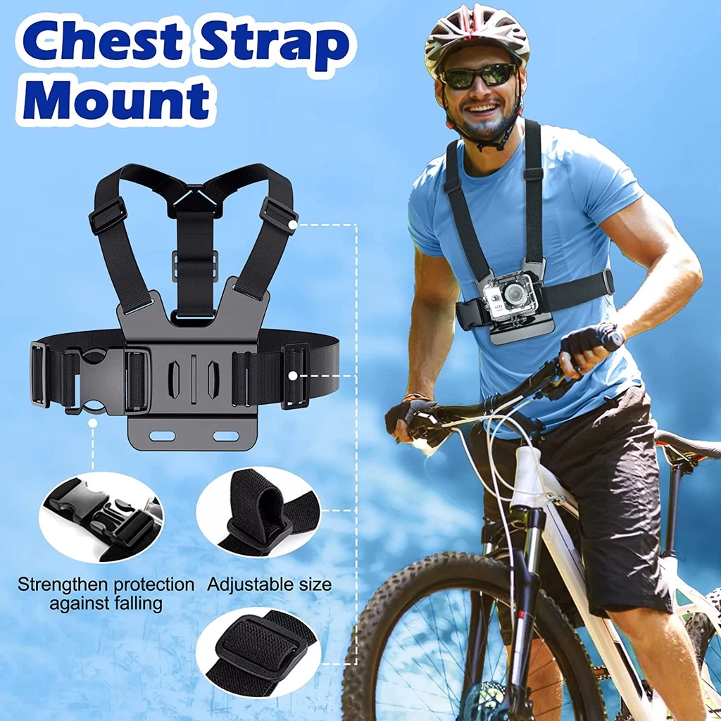 14-in-1 Action กล้องชุดอุปกรณ์เสริมสําหรับ GoPro 12 11 10 9 8 7 6 5 4 3 + 2 1 DJI Insta360 SJCAM Yi อุปกรณ์เสริมชุด thumbnail 3