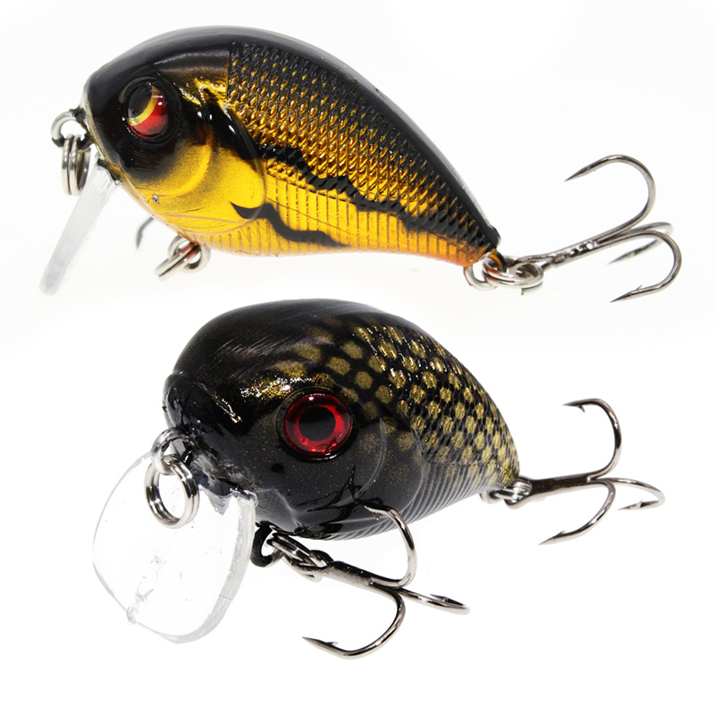 ยี่ห้อเหมือนจริง VIB ตกปลาลอย Lure 4.5 ซม. 7G Pesca ตะขอปลา Wobbler Tackle Crankbait ประดิษฐ์ญี่ปุ่น Hard เหยื่อ