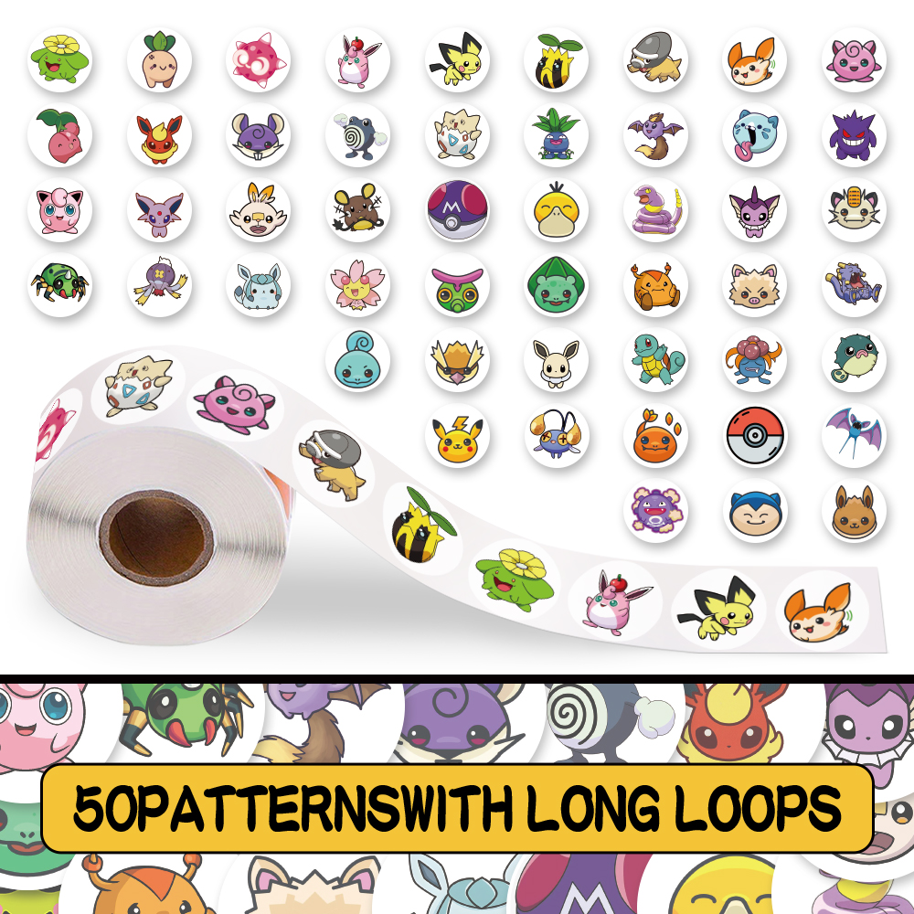 200ชิ้นโปเกมอนม้วนสติ๊กเกอร์ชุดสติ๊กเกอร์กราฟฟิตีสําหรับกระเป๋าเดินทางกรณีโทรศัพท์มือถือแล็ปท็อปหมวกกันน็อคสเก็ตบอร์ดสติกเกอร์ตกแต่งกันน้ํา ทําเอง สร้า