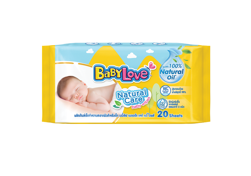 [Gift] เบบี้เลิฟเนเชอรัลไวพส์ 1ห่อ 20 แผ่น (สินค้าสมนาคุณงดจำหน่าย)
