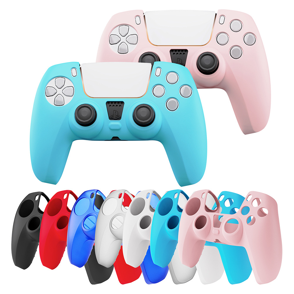 Playstation 5 Anti-Slip ซิลิโคนป้องกันยางกรณีน่ารัก Kawaii อุปกรณ์เสริมจอยสติ๊ก Skin Grip ฝาครอบ 2 Thumb สําหรับ PS5