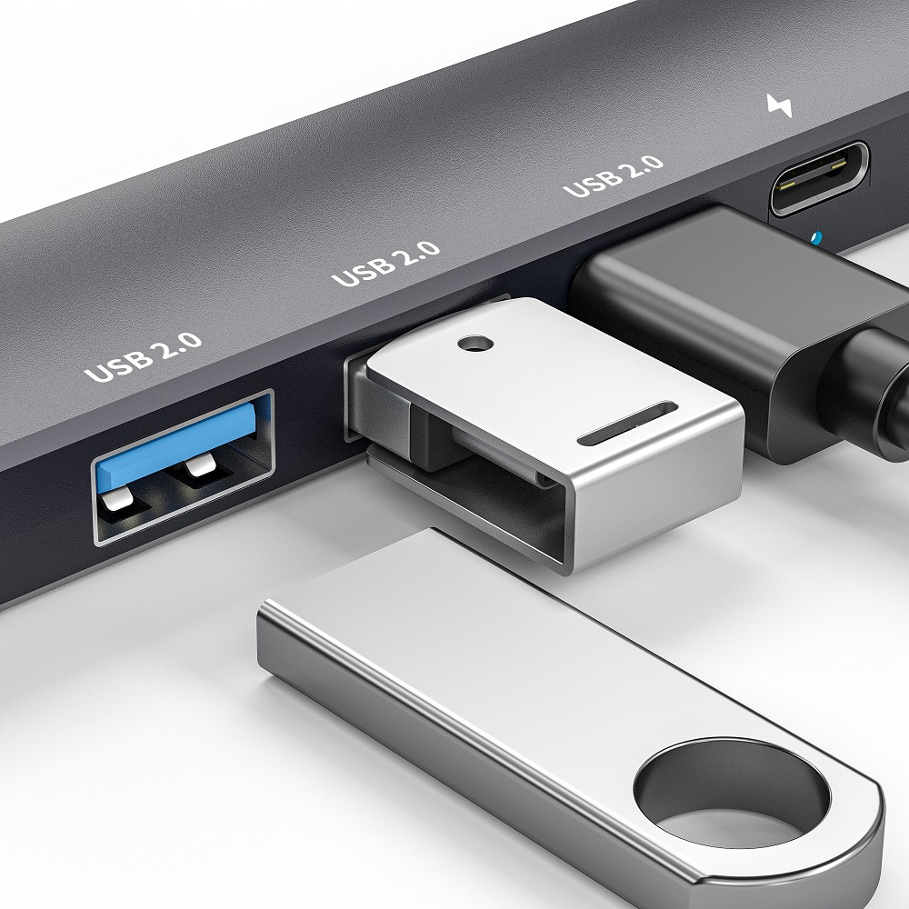 Type-c มัลติฟังก์ชั่น Hub Splitter 4 พอร์ต USB Extender โทรศัพท์มือถือแล็ปท็อป Hub