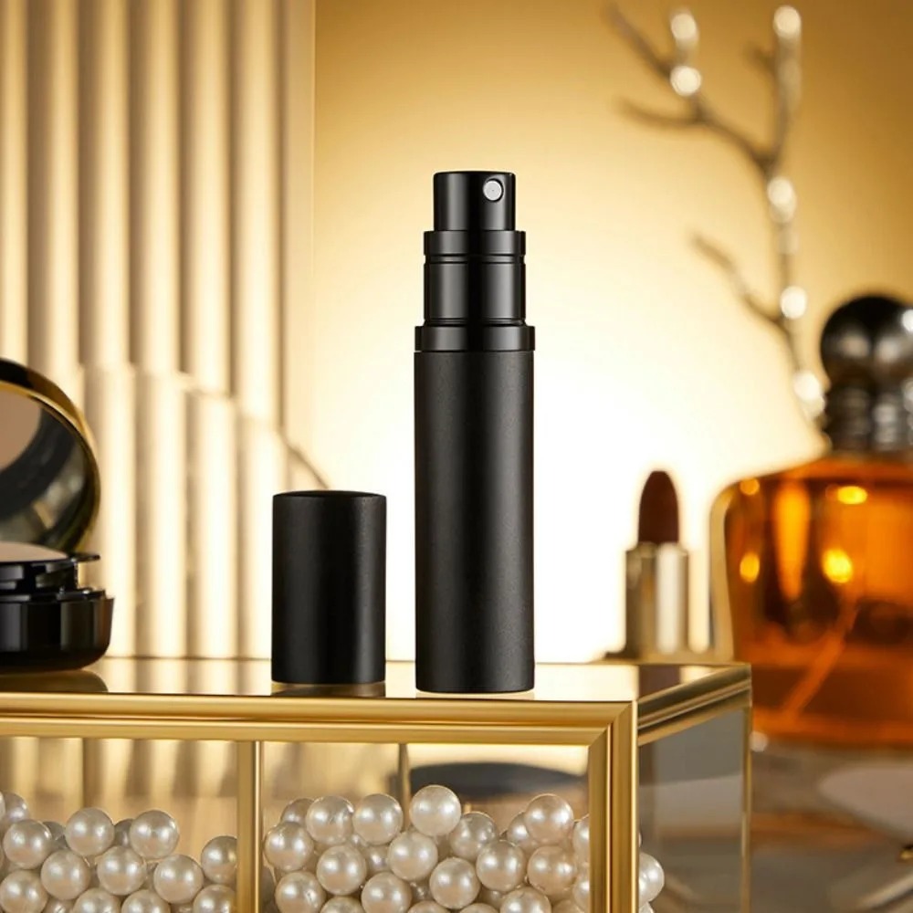 1pc 5ML น้ําหอม Atomizer แบบพกพา Liquid คอนเทนเนอร์สําหรับเครื่องสําอาง Traveling Mini อลูมิเนียมสเปรย์ Alcochol ที่ว่างเปล่าขวดรีฟิล - รูปที่ 2