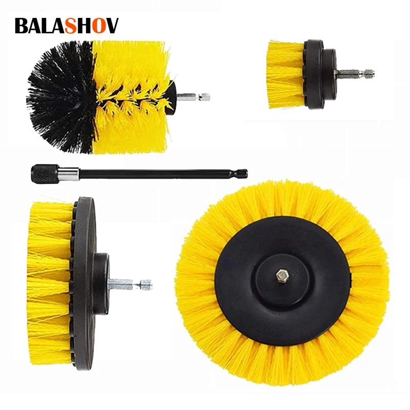 3/5 ชิ้นสว่านไฟฟ้า-ชุดแปรง Power Scrubber แปรงสําหรับพรมห้องน้ําพื้นผิวอ่างเฟอร์นิเจอร์กระเบื้องอาบน้ํายางเครื่องมือทําความสะอาด
