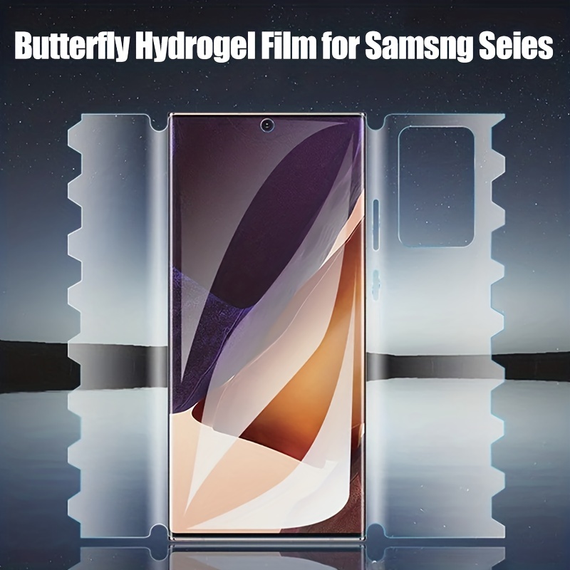 1 PC ผีเสื้อ Hydrogel ฟิล์มสําหรับ Samsung S21 S22 S23 Ultra S23 Plus S21 S20FE หมายเหตุ 20 Ultra หน้าจอ Protector
