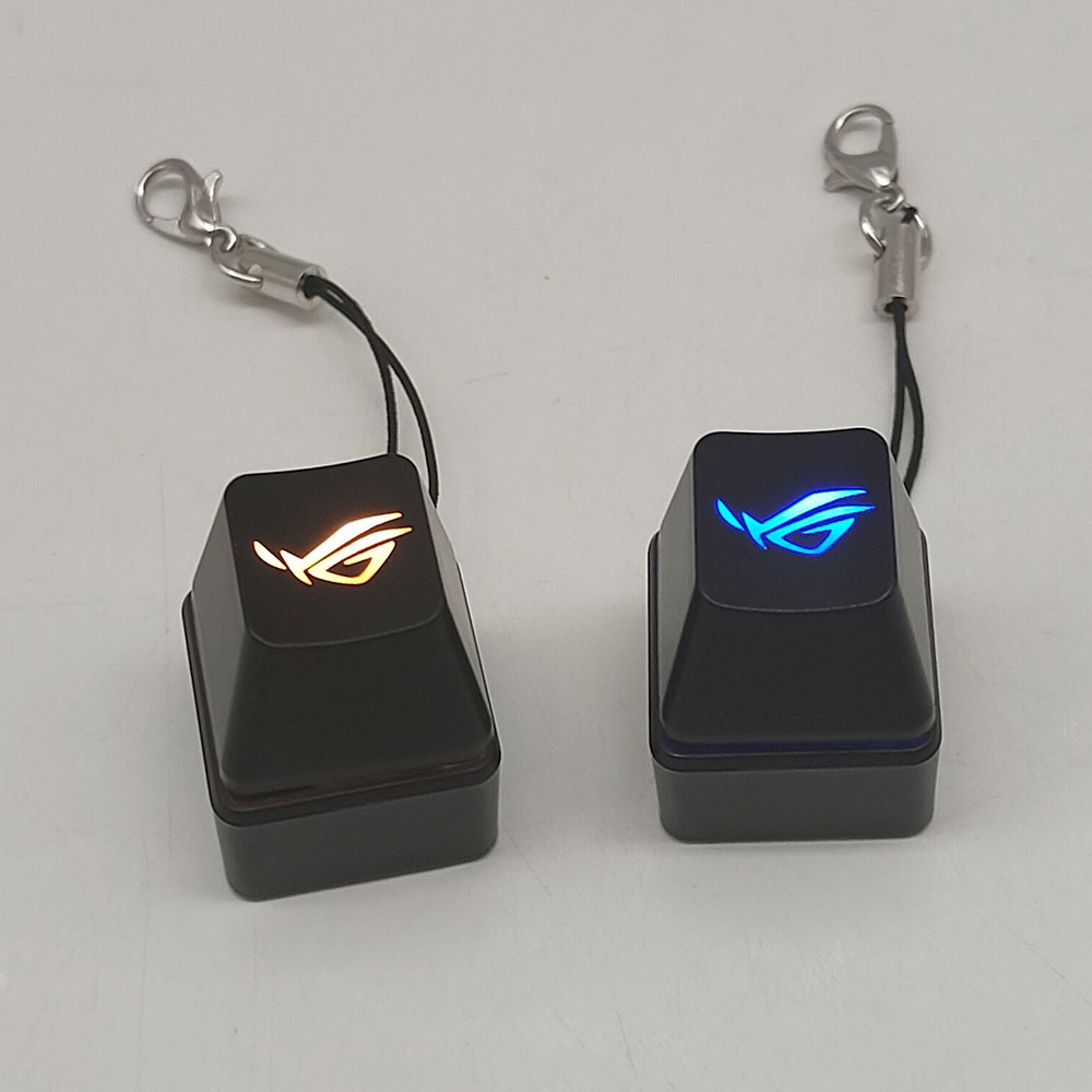 ปุ่มกดคีย์บอร์ด RGB แบบกลไก พร้อมจี้พวงกุญแจ ของเล่นคลายเครียด สําหรับผู้ชาย