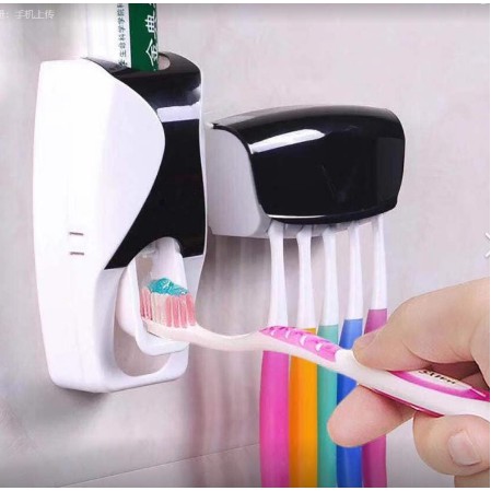 เครื่องจ่ายยาสีฟันอัตโนมัติกันฝุ่นพร้อมที่ใส่แปรงสีฟัน