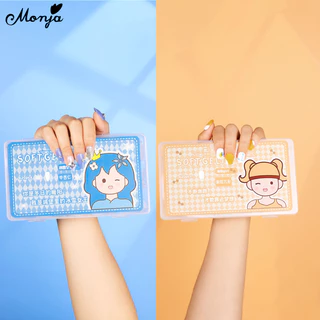 Monja 420 ชิ้น Matte สั้นเล็บปลอมโลงศพคลุมทั้งหมดเคล็ดลับ UV Gel Extension DIY เครื่องมือทําเล็บ