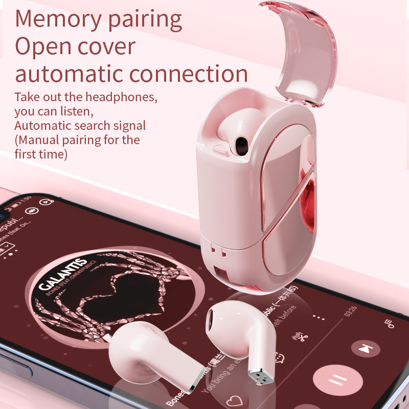 Stylish Love - Shaped Deformable Bluetooth หูฟังตัดเสียงรบกวนไร้สาย
