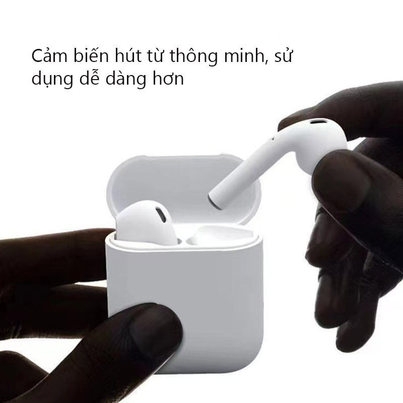 ฉัน12 TWS ชุดหูฟังบลูทูธไร้สายพร้อมไมโครโฟนในหูหูฟังสําหรับเล่นเกมกีฬาที่สะดวกสบาย