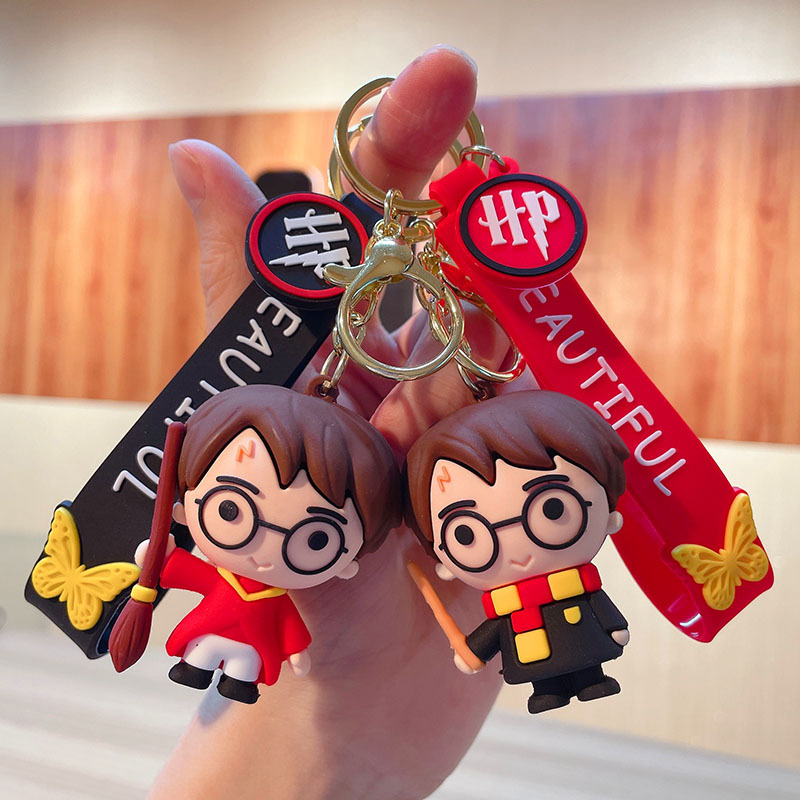 พวงกุญแจจี้ PVC Harry Potter ของขวัญวันหยุด