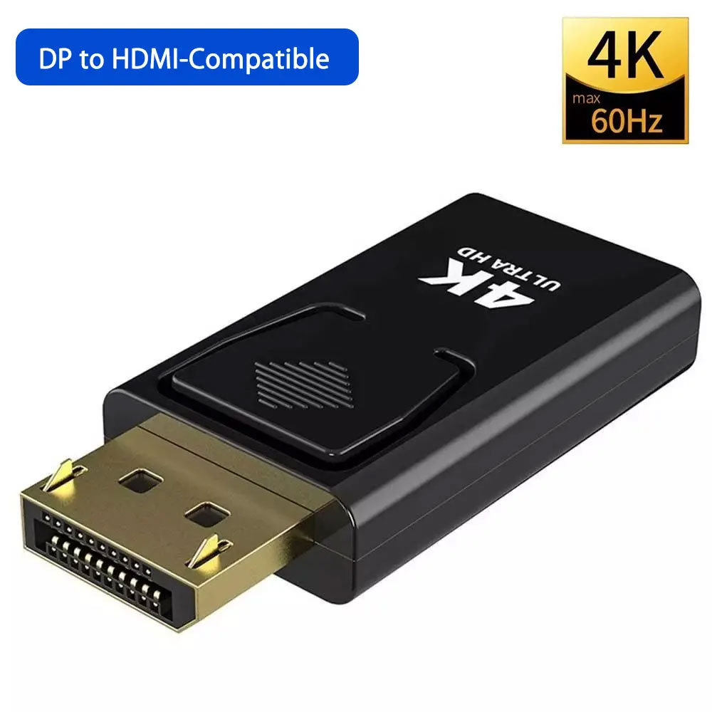 4k 1080P DisplayPort เป็นอะแดปเตอร์ HDMI DP ชายหญิง HD TV HDMI วิดีโอสําหรับ PS5 PC TV แล็ปท็อปเดสก์ท็อป