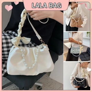 Luxury Cloud กระเป๋าสะพายผู้หญิง 2025 Pearl Pleated BV สไตล์ Underarm Purse ปีใหม่และวันวาเลนไทน์
