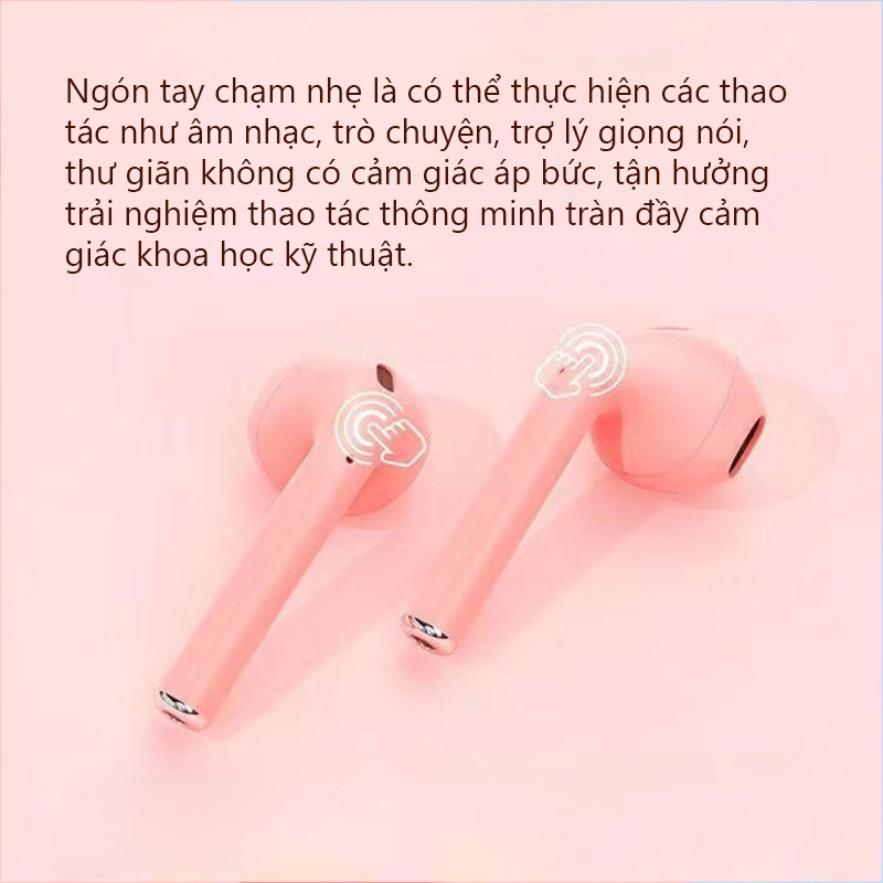 ฉัน12 TWS ชุดหูฟังบลูทูธไร้สายพร้อมไมโครโฟนในหูหูฟังสําหรับเล่นเกมกีฬาที่สะดวกสบาย