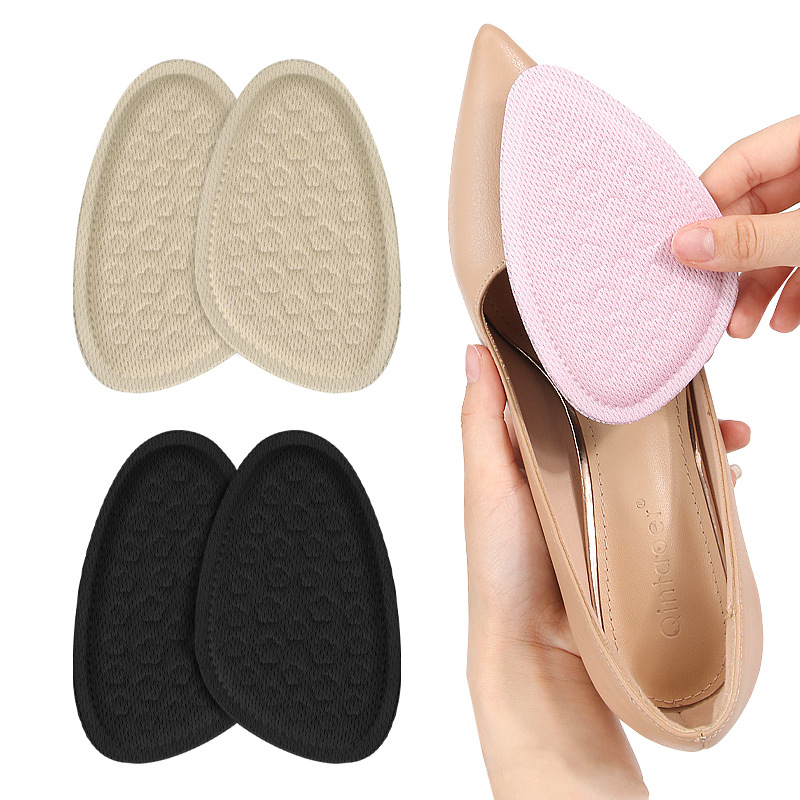 1 คู่ Anti Drop Heel ครึ่งขนาด Pad Forefoot ใส่ครึ่ง Insoles สําหรับรองเท้ารองเท้าส้นสูงแผ่นส้น Forefoot Pads Forefoot รองเท้า Insoles ฟองน้ําผู้หญิง Chunky รองเท้าส้นสูงถักผ้า