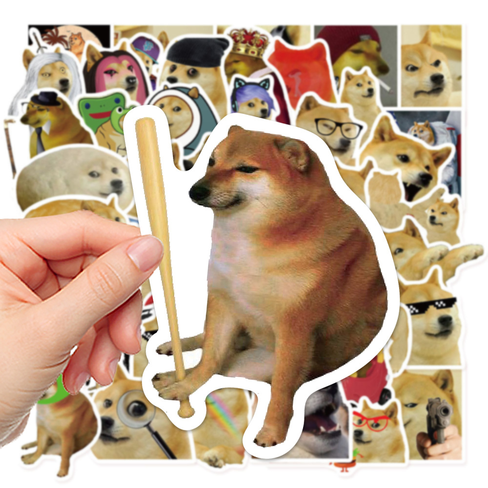 50ชิ้นตลกและน่ารําคาญสุนัขชุดสติ๊กเกอร์กราฟฟิตีสําหรับกระเป๋าเดินทางกรณีโทรศัพท์มือถือแล็ปท็อปหมวกกันน็อคสเก็ตบอร์ดสติกเกอร์ตกแต่งกันน้ํา ทําเอง สร้า