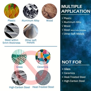 ชุดดอกสว่านบิดโลหะ HSS 1/4 Hex Shank 1.5-6.5 มม.13 ชิ้น