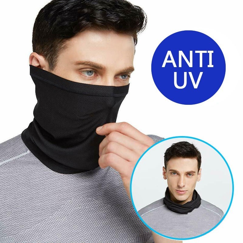 Camouflage Bandana ป้องกัน UV และเหงื่อ เหมาะสำหรับการขี่มอเตอร์ไซค์และการเล่นกีฬา