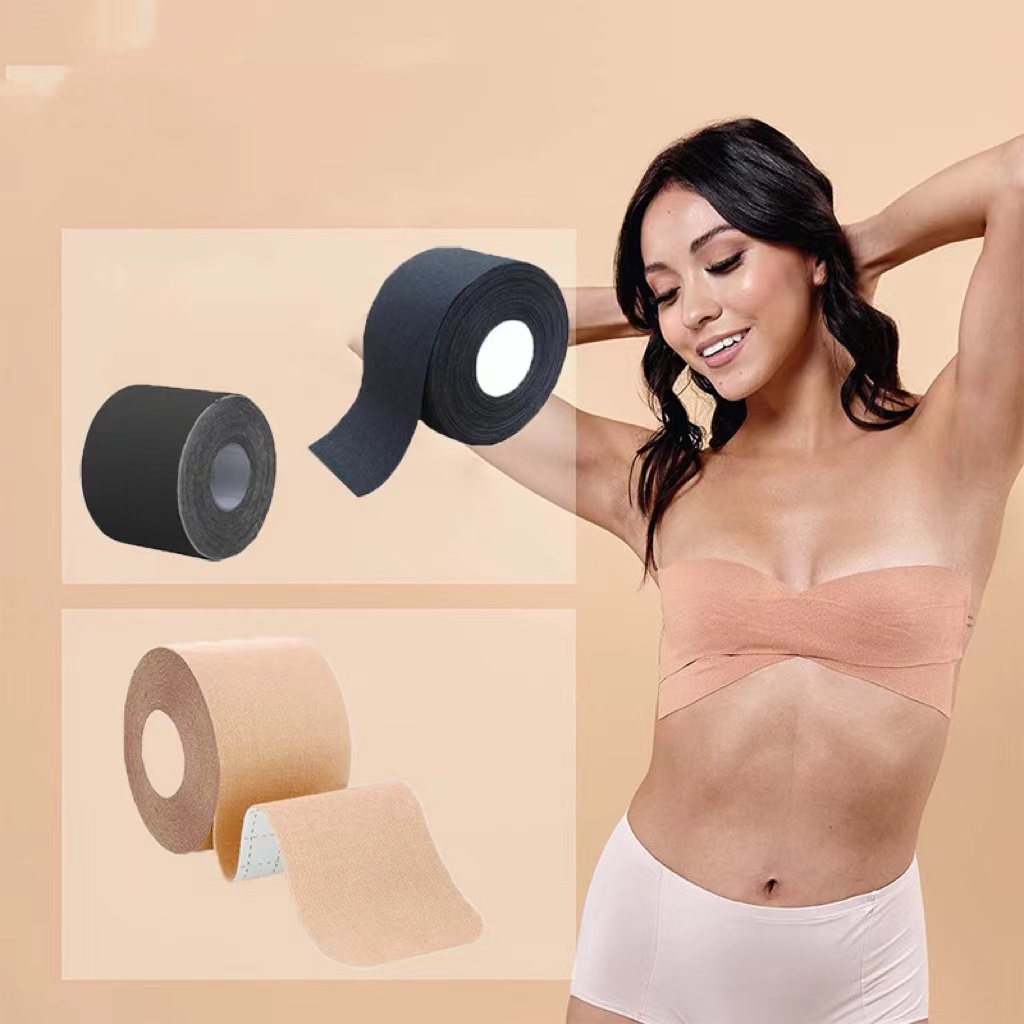 5m Boob Tape Push Up เทปหัวนมซิลิโคน Bra เทปยกเต้านม Streamless ที่มองไม่เห็น Bra ฝาครอบหัวนม Body Breast Lift