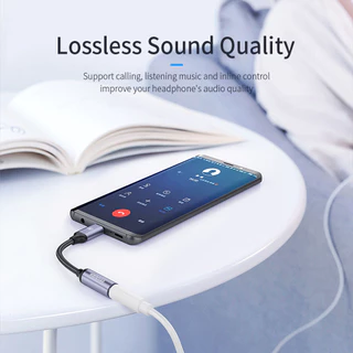 Essager สายเคเบิลอะแดปเตอร์ 3.5 มม. AUX เป็น USB C 3.5 ตัวแปลงเสียงหูฟังพร้อม DAC