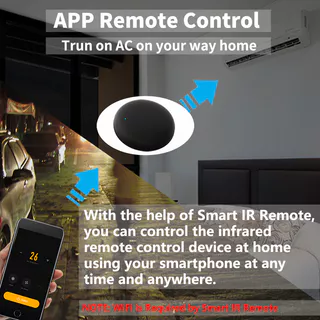 รีโมทคอนโทรลอินฟราเรด WiFi อเนกประสงค์ สำหรับทีวีและแอร์ Tuya ใช้งานร่วมกับแอป Smart Life อุปกรณ์บ้านอัจฉริยะ เพื่อความสบายในฤดูร้อน