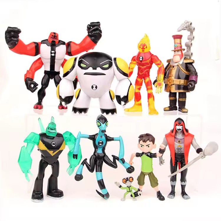 Defenders of the Earth Teenage Hacker ตัวเลข 9 Ben10 Little Monsters ตุ๊กตาแบบมีไฟตุ๊กตาโมเดลของเล่น