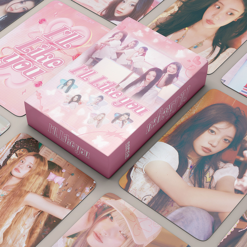 LINXX 55 ชิ้น อัลบั้ม ILLIT SUPER REAL ME การ์ดภาพ Lomo Kpop โปสการ์ดชุด