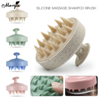 Monja แปรงล้างหนังศีรษะใหม่ - อุปกรณ์ล้างผมและนวดศีรษะ 2-in-…