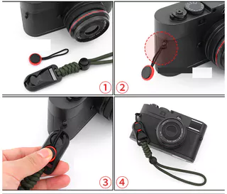 กล้อง CottonRope WristStrap QuickReleaseทอStrap MirrorlessCamera