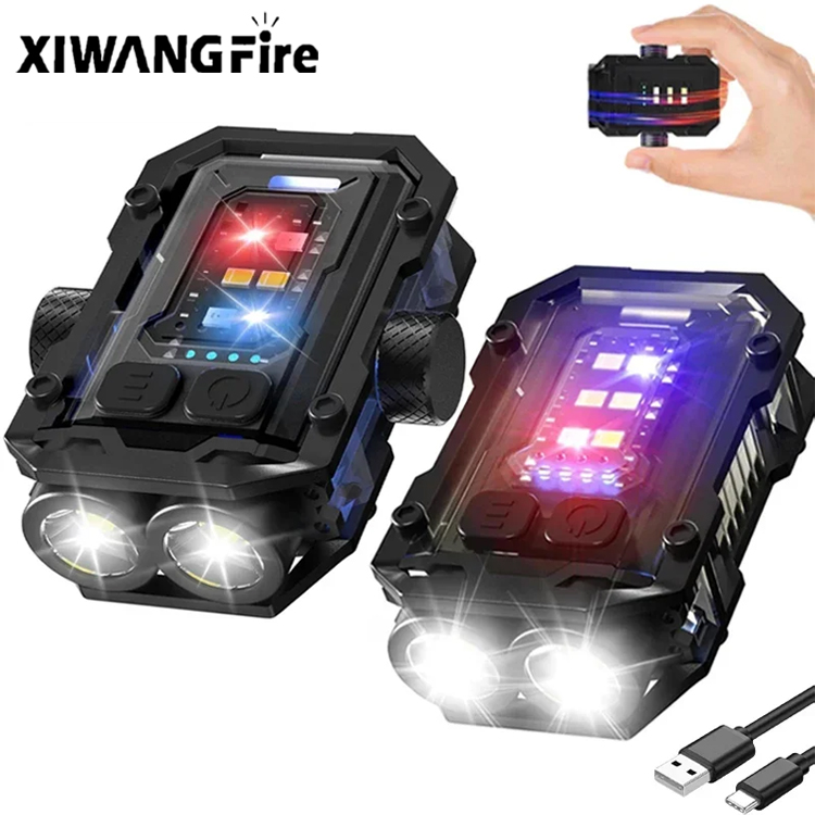 Xiwangfire แบบพกพามินิพวงกุญแจ LED High Bright ไฟฉาย Dual Light Source กลางแจ้ง Camping ตกปลา Multi-function เครื่องมือไฟฉายโคมไฟ