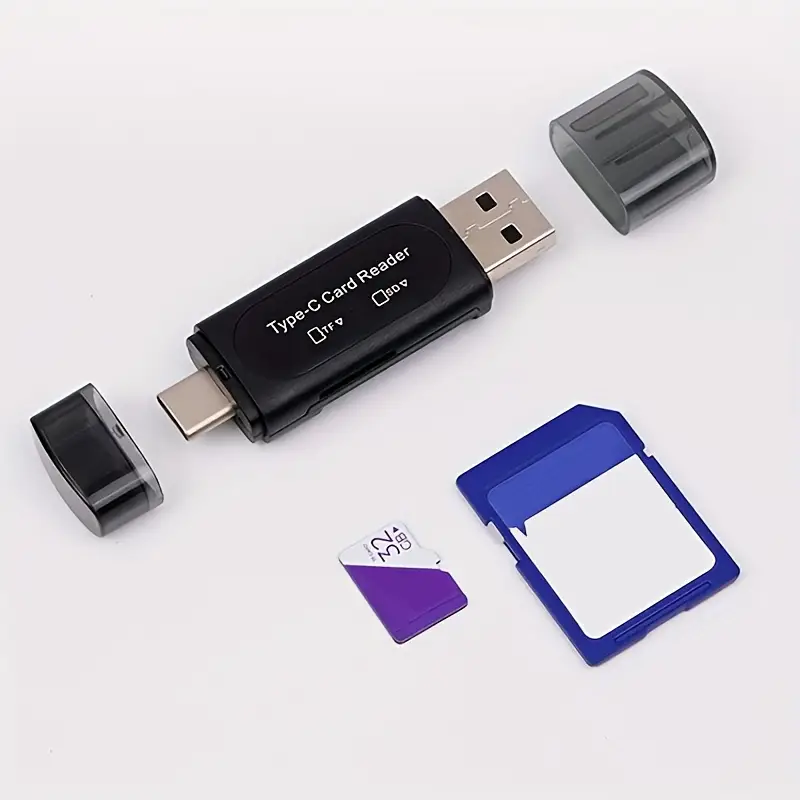 เครื่องอ่านการ์ด USB 2.0 SD อะแดปเตอร์ Micro SD TF สําหรับอุปกรณ์เสริมแล็ปท็อปพีซีเครื่องอ่านการ์ดอัจฉริยะหลายตัว