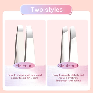 GECOMO Tip Slant Tweezer – แหนบสแตนเลสที่มีความแม่นยําสําหรับการกําจัดขนคิ้ว