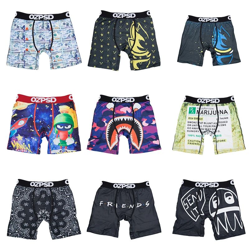 เซ็กซี่ผู้ชายชุดชั้นในนักมวย Cueca ชายชุดชั้นในกางเกงผู้ชายกางเกงนักมวย Boxershorts Boxerbriefs Plus ขนาด XXXL ZS-O10-O18