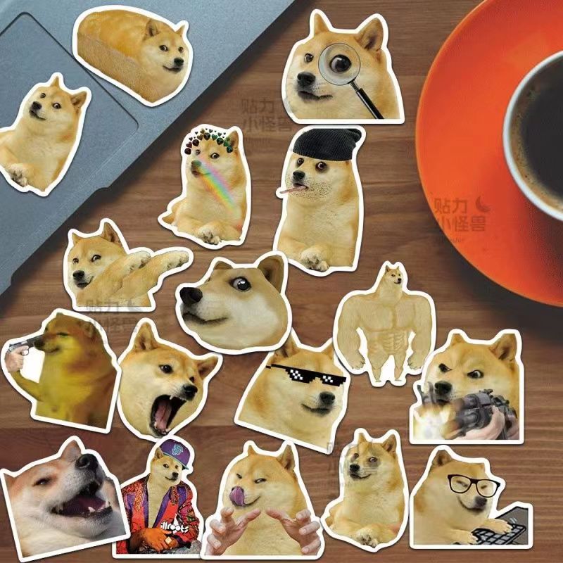 50ชิ้นตลกและน่ารําคาญสุนัขชุดสติ๊กเกอร์กราฟฟิตีสําหรับกระเป๋าเดินทางกรณีโทรศัพท์มือถือแล็ปท็อปหมวกกันน็อคสเก็ตบอร์ดสติกเกอร์ตกแต่งกันน้ํา ทําเอง สร้า