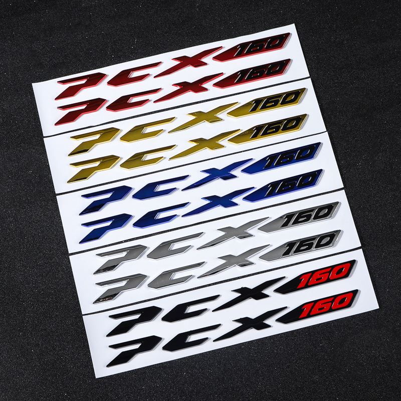 1 คู ่ HONDA PCX 160 3D Emblem Hard ABS สติ ๊ กเกอร ์ สําหรับรถจักรยานยนต ์ HONDA