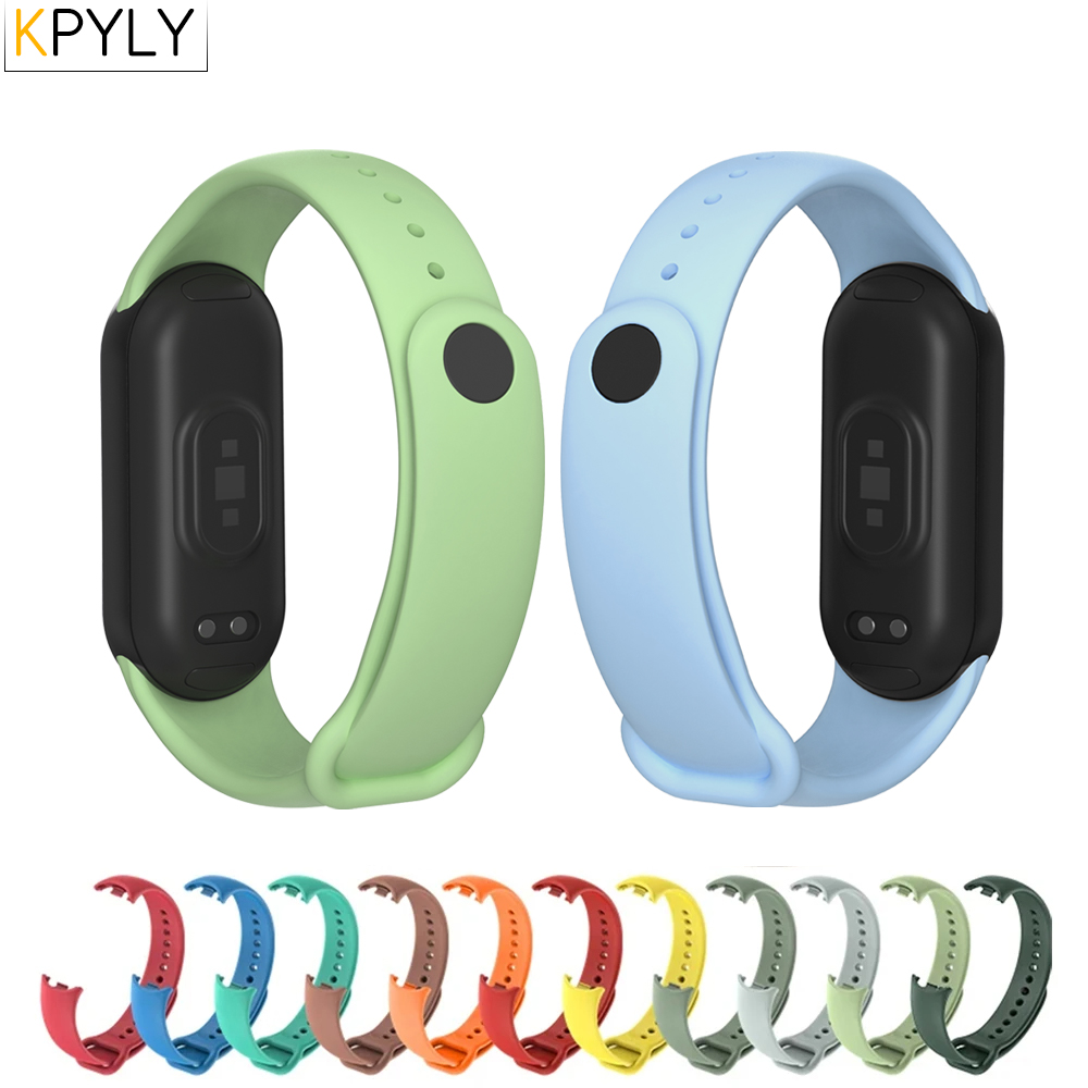 สายนาฬิกาสําหรับ Xiaomi Mi Band 8/8 NFC สร้อยข้อมือซิลิโคนข้อมือ Miband 8 NFC เปลี่ยน pulsera correa สายรัดกีฬาสําหรับ Mi Band 8