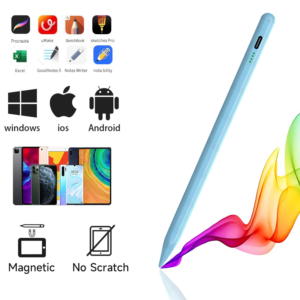 ปากกา Capacitive แบบแอคทีฟ Universal iPhone Stylus เหมาะสําหรับ ipad Android โทรศัพท ์ แท ็ บเล ็ ตสไตลัส
