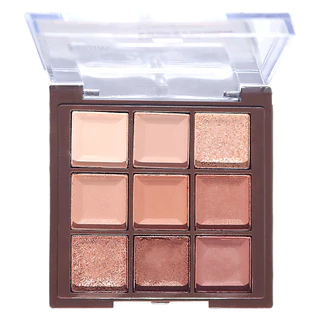 9 สี Glitter Shimmer Eyeshadow Palette ราคาไม่แพงแต่งหน้า Fine Shimmer High Pigment กันน้ํา Earth Tone