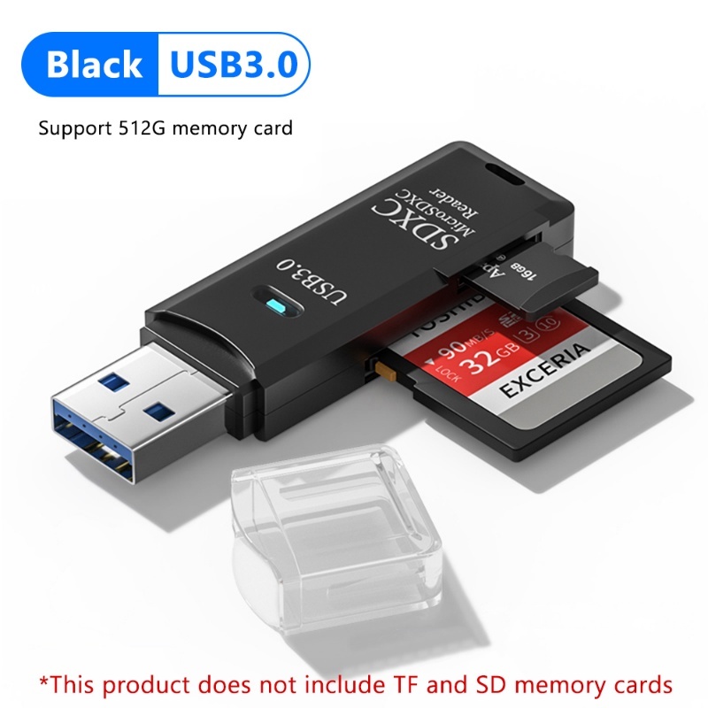 เครื่องอ่านการ์ด USB 3.0 Micro SD TF การ์ดหน่วยความจําอะแดปเตอร์อ่านความเร็วสูง 2 IN 1 สําหรับโทรศัพท์พีซีแล็ปท็อป